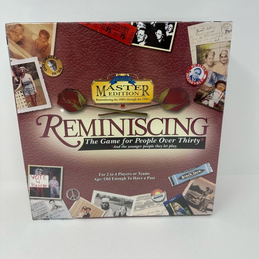 NEW!! REMINISCING Board Game For People Over 30 New Century Master Edition E4